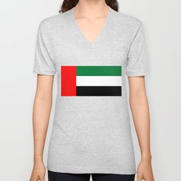 Flag of the United Arab Emirates V Neck T Shirt