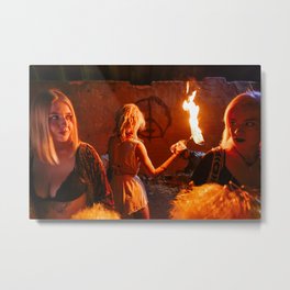 Echoes of the Ongoing Riot Metal Print