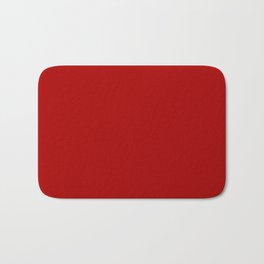 Saucy Red Samba Current Fashion Color Trends Bath Mat | Solidsaucyred, Bright, Saucy, Solid, Curated, Digital, Color, Designer, Simple, Brightredsolid 