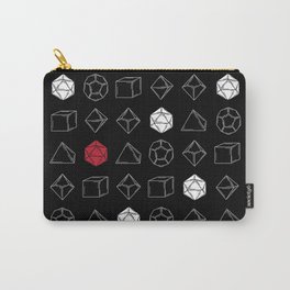Black Dungeons and Dragons Dice Set Pattern Carry-All Pouch