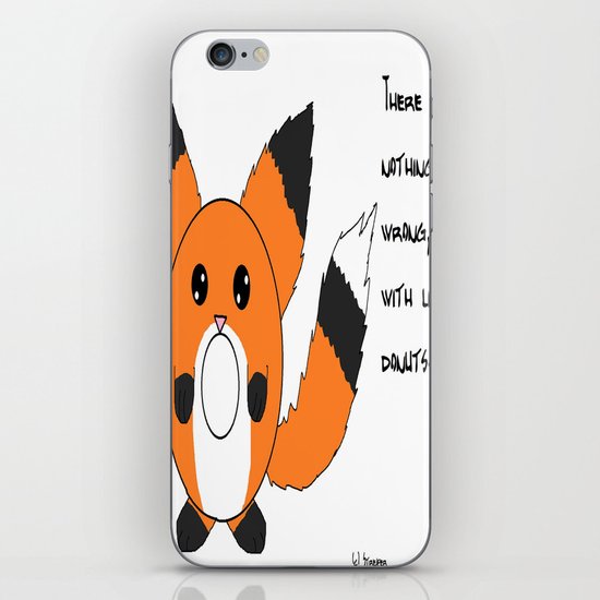 Donut fox iPhone & iPod Skin