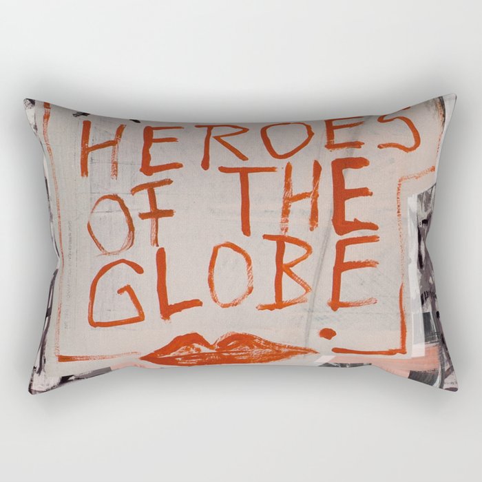 The Globe Kiss Rectangular Pillow