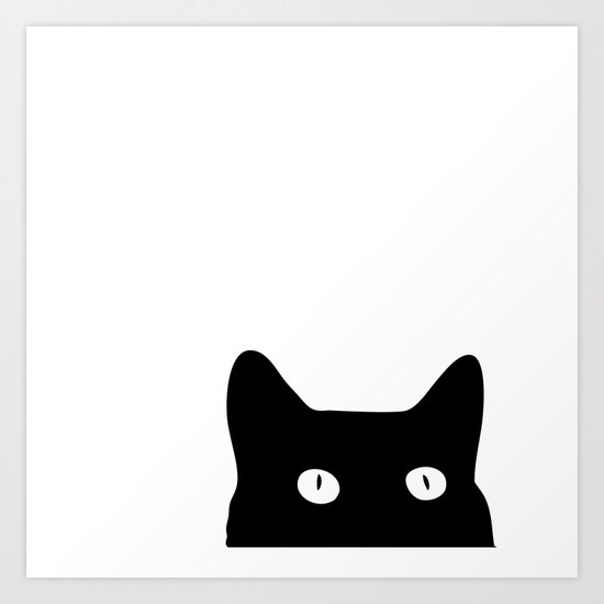 Black Cat Art Print