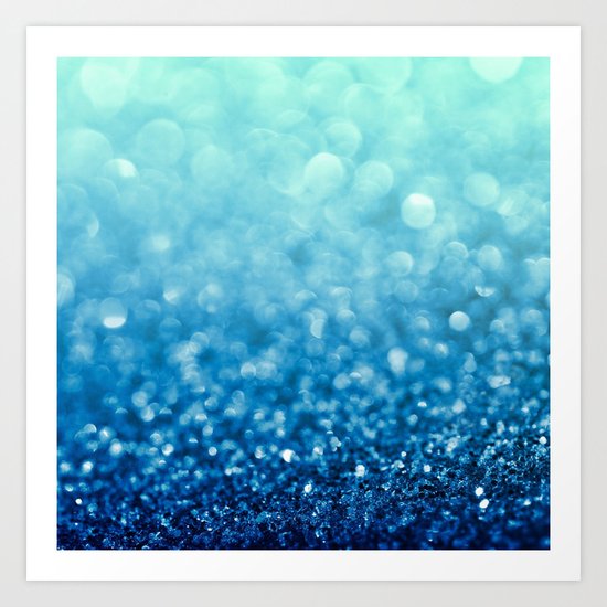 Tell Me True...Ocean Blue Art Print