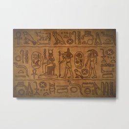 Egyptian Hieroglyphic Art Metal Print | Hieroglyphs, Drawing, Pictures, Cryptography, Egyptianwriting, Hieroglyphics, Writingsystem, Logographic, Symbols, Archaeology 