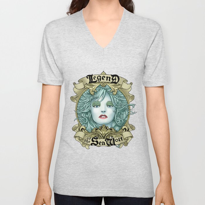 Legend of the Sea Wolf V Neck T Shirt