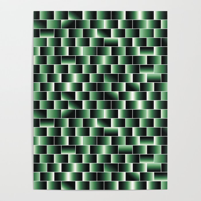 Green set of tiles - movie style Poster