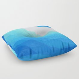 Icy Abyss Floor Pillow