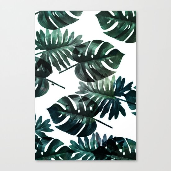 Leafs . Minimal Canvas Print