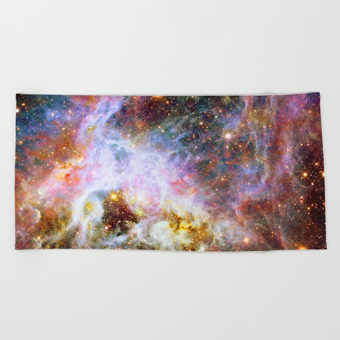 Inside the Heart of the Tarantula Nebula Beach Towel