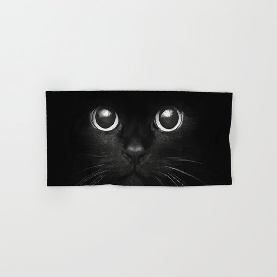 Black Cat Hand & Bath Towel