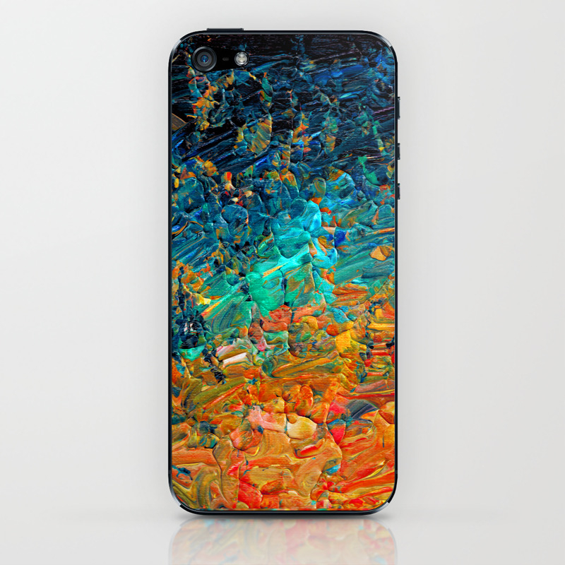 Eternal Tide 2 Rainbow Ombre Ocean Waves Abstract Acrylic Painting