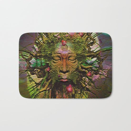 " The nature acts, the man makes. " Bath Mat