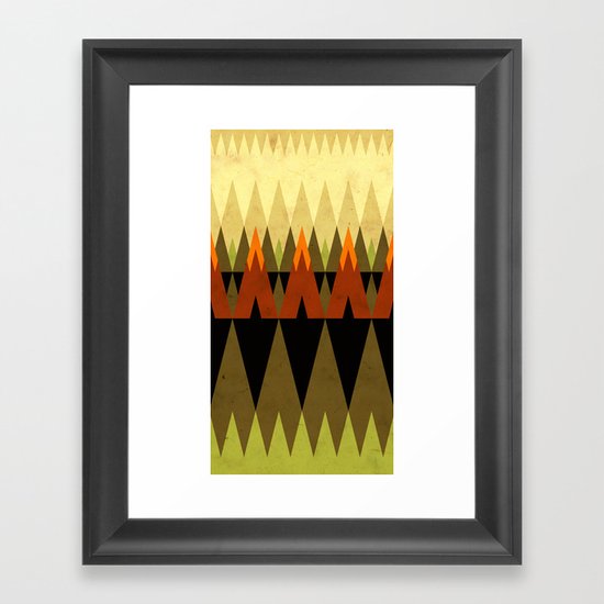 living in the woods Framed Art Print
