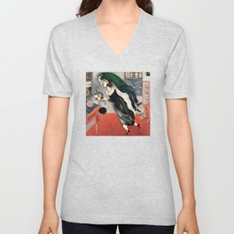 Chagall - Birthday V Neck T Shirt