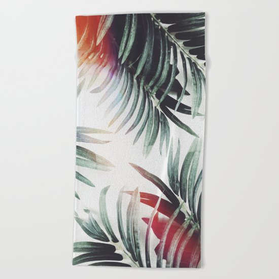 Vintage plants Beach Towel