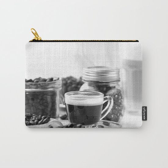 Black and white coffee bar Carry-All Pouch