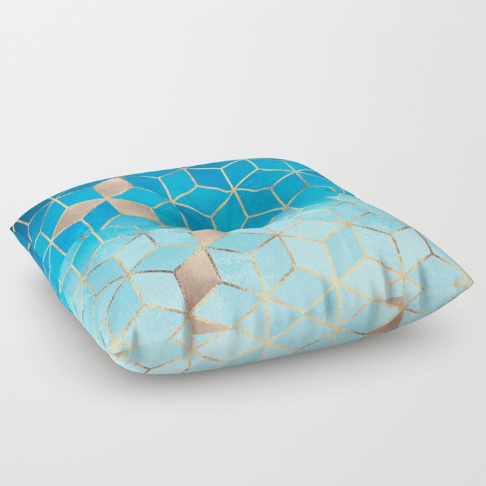 Sea And Sky Cubes Custom Request Floor Pillow By