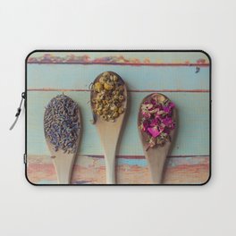 Three Beauties, Floral and Wooden Spoon Laptop Sleeve