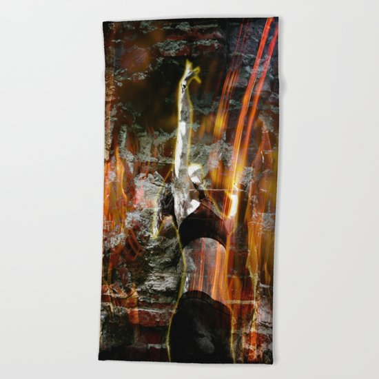 Living What burns Within Beach Towel