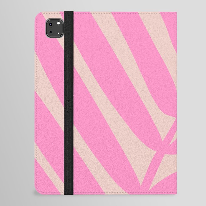 Peach And Pink Palm Leaf iPad Folio Case