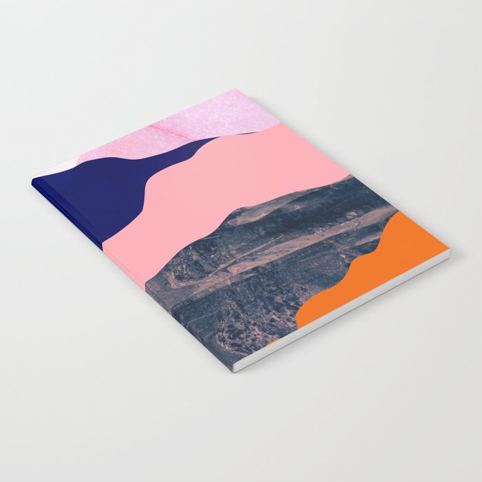 Graphic volcanic mountains Notebook