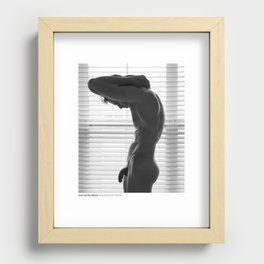 Male Nude Self-Portrait Recessed Framed Print