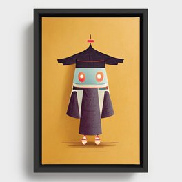 Kimono Bot Framed Canvas