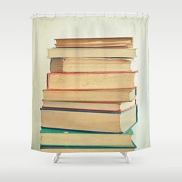 Stack of Books Shower Curtain