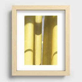 Behind the Curtains Recessed Framed Print