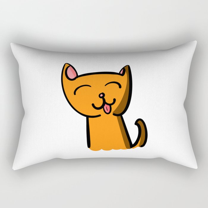 Muwan the smile cat Rectangular Pillow