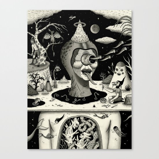 Imminent Disruption of a Nightly Ritual Canvas Print