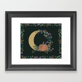 Harvest Crescent Moon Framed Art Print