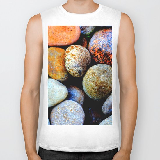 Like Pebbles on the Beach Biker Tank