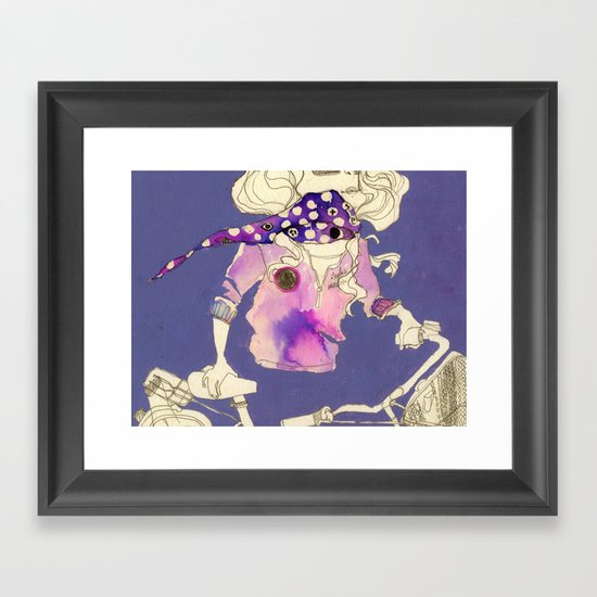 A biciclette Framed Art Print