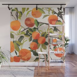 Oranges Wall Mural