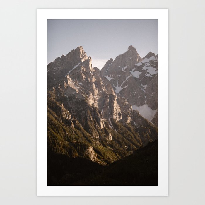 Grand Teton Peaks Art Print