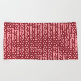 xoxo red/pink Beach Towel