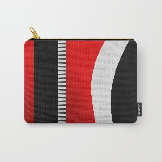 black and white meets red version 16 Carry-All Pouch