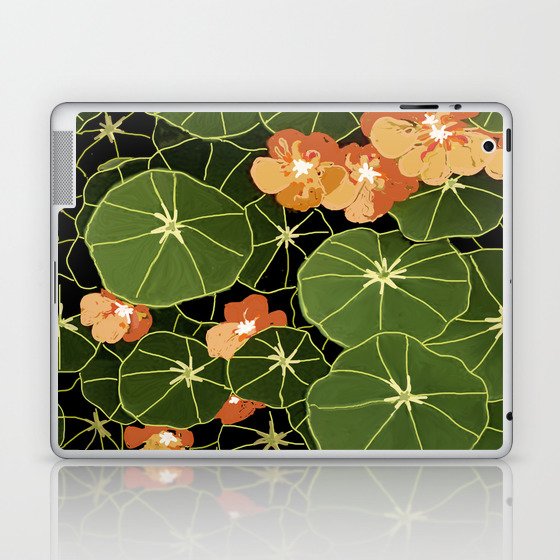 Tropaeolum flowers Laptop & iPad Skin