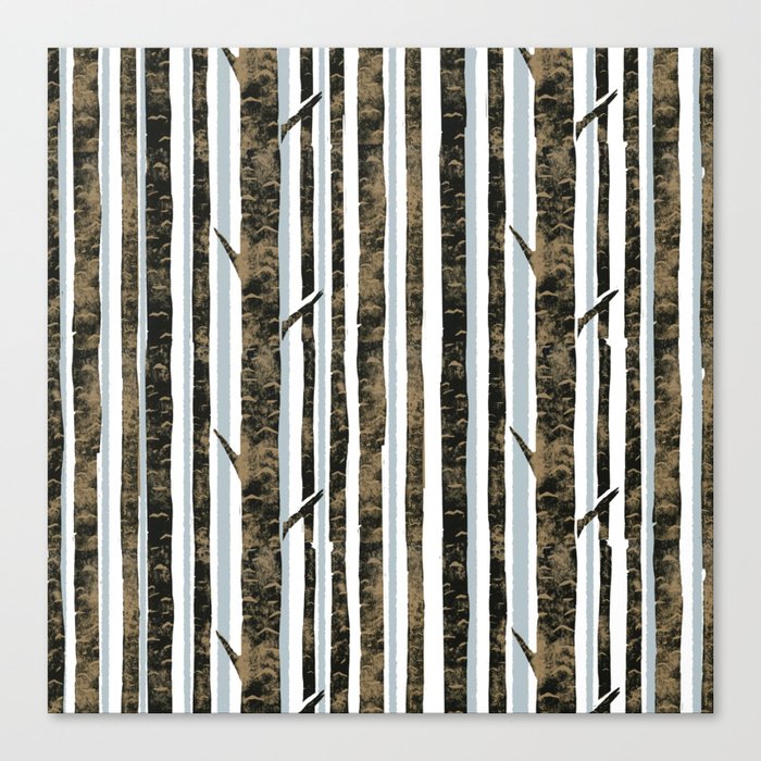 Woodland Stripe Canvas Print