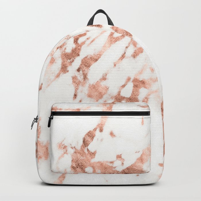 Rose Gold Marble - Perfect Pink Rose Gold Marble Backpack