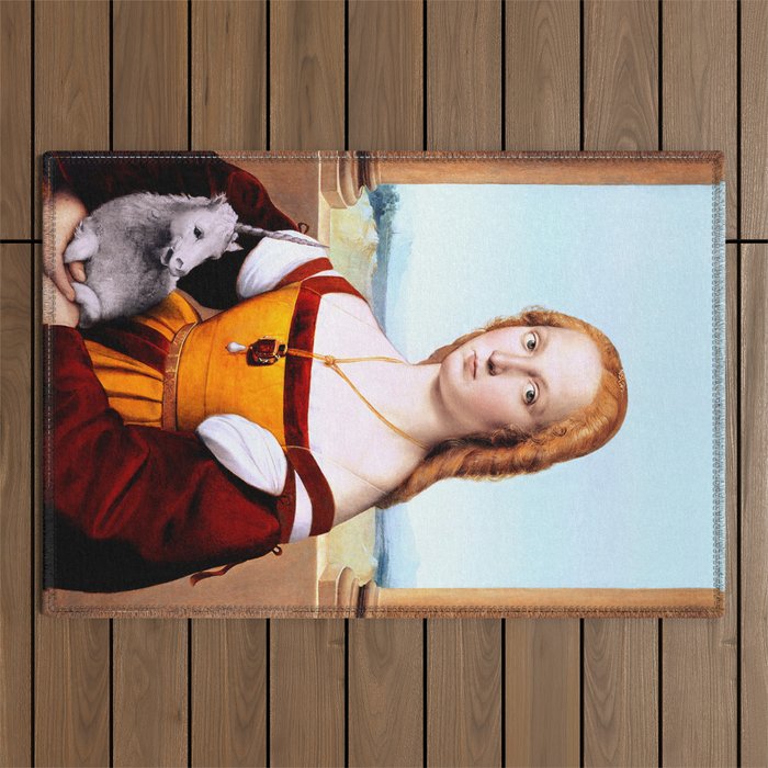 Raphael deals lady unicorn