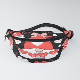 Love gnomes seamless pattern Fanny Pack