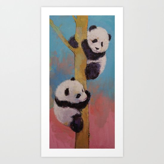 Panda Fun Art Print