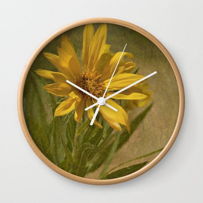 Desert Flower Wall Clock