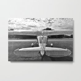 Photo Art 010 Metal Print | Photo, Cessna195, Digital, Popart, Black And White, Modern, Cessna 