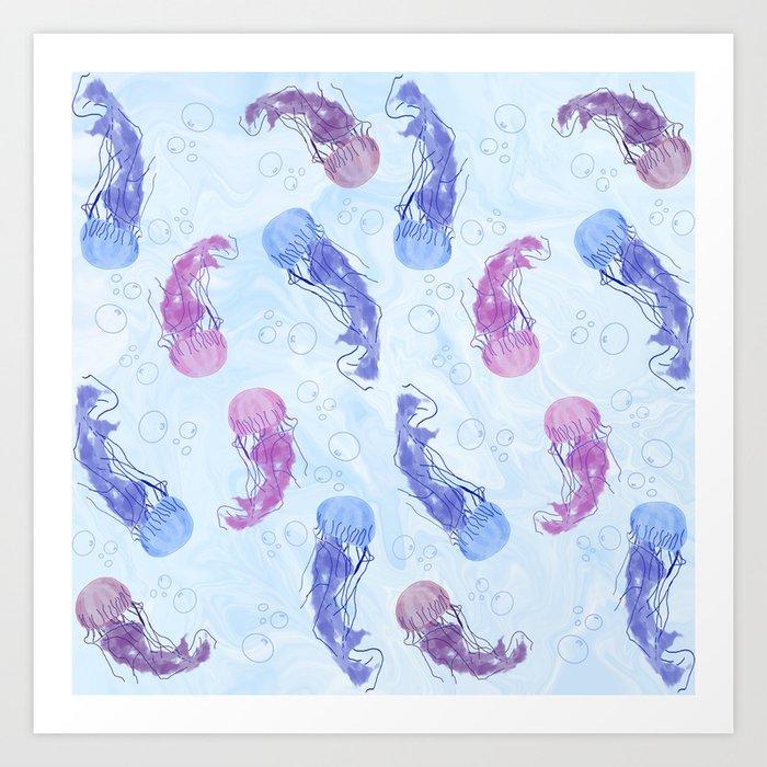 Jellyfish Daydream Art Print