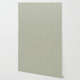 Lines II (Linen Sage) Wallpaper