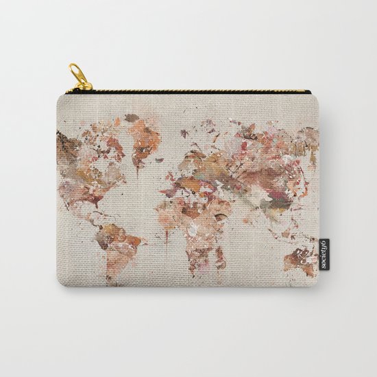 world map Carry-All Pouch